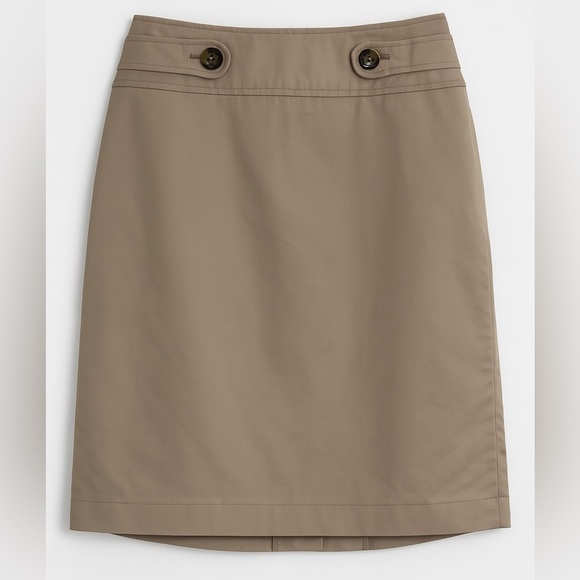 Loft Size 6 Khaki Pencil Skirt 29” Waist | Work Casual Classic Neutral Skirt - Picture 1 of 4